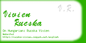 vivien rucska business card